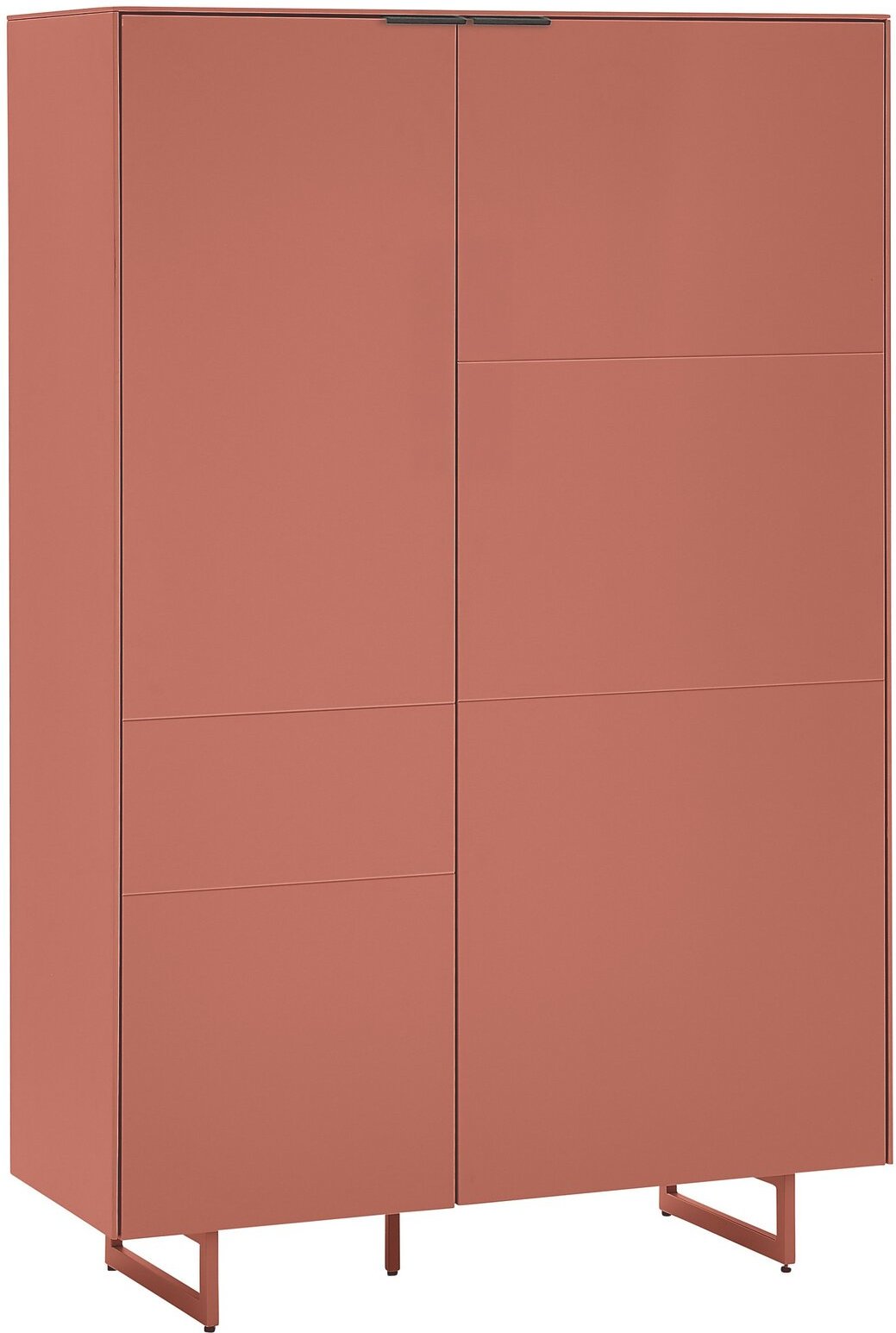 Z2 Highboard QUODA, kupfer, Holznachbildung