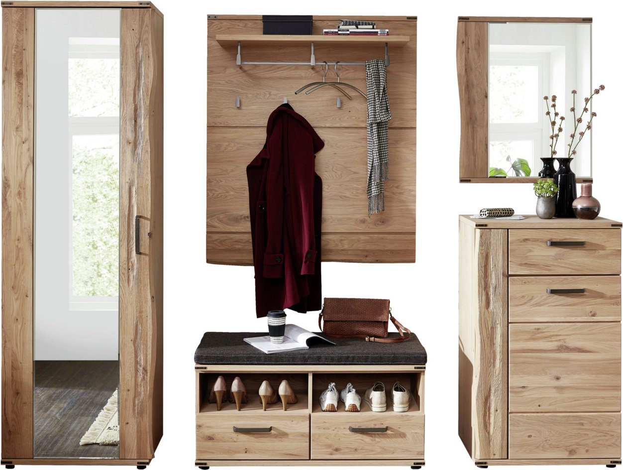 Linea Natura Garderobenkombination Set 80 BOSTE, Massivholz