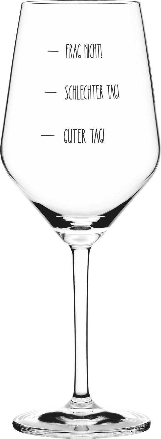 Ritzenhoff Weinglas Guter Tag Schlechter SAND & SODA, Kristallglas