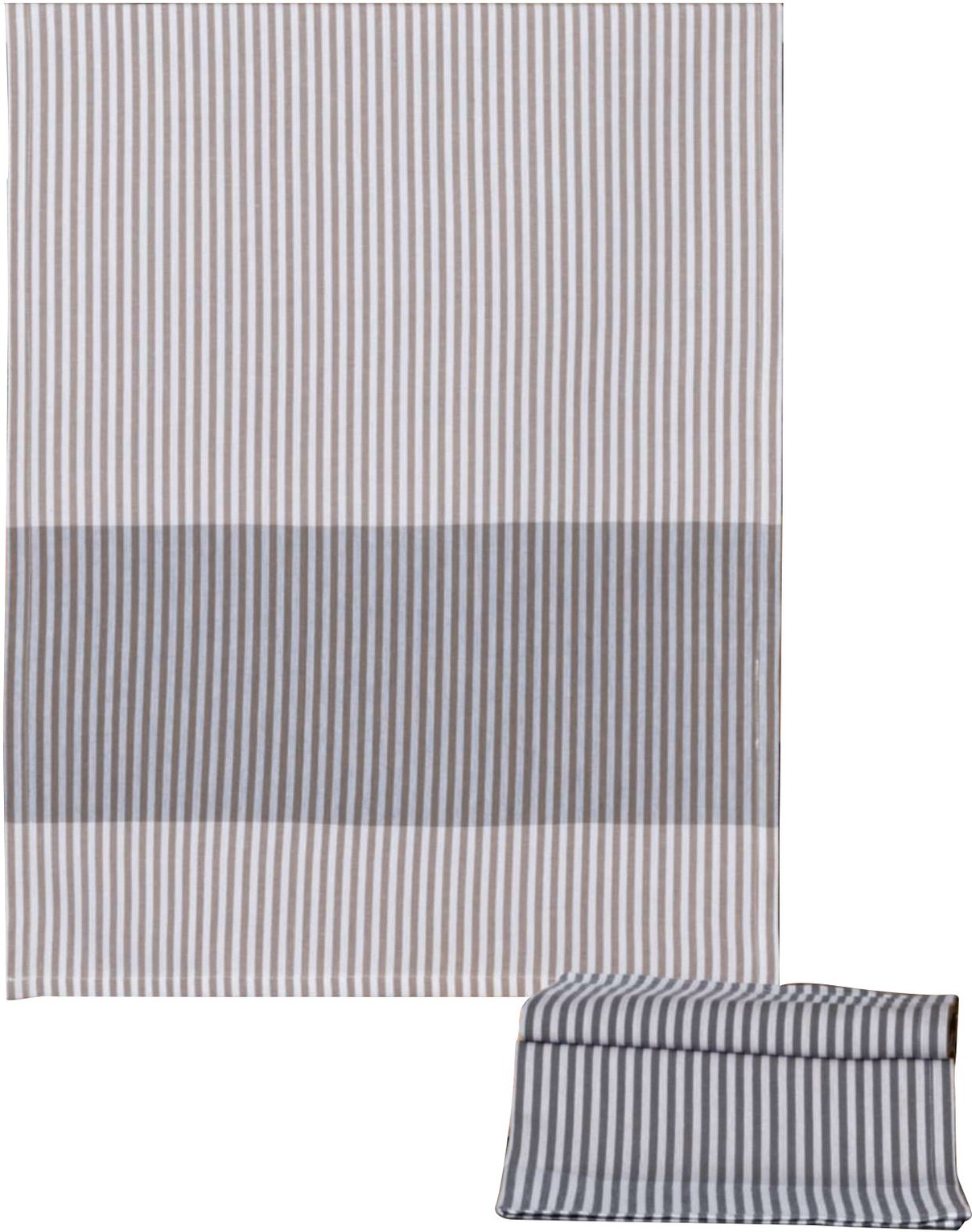 Stuco 3er Pack Geschirrtücher STRIPES, Baumwolle