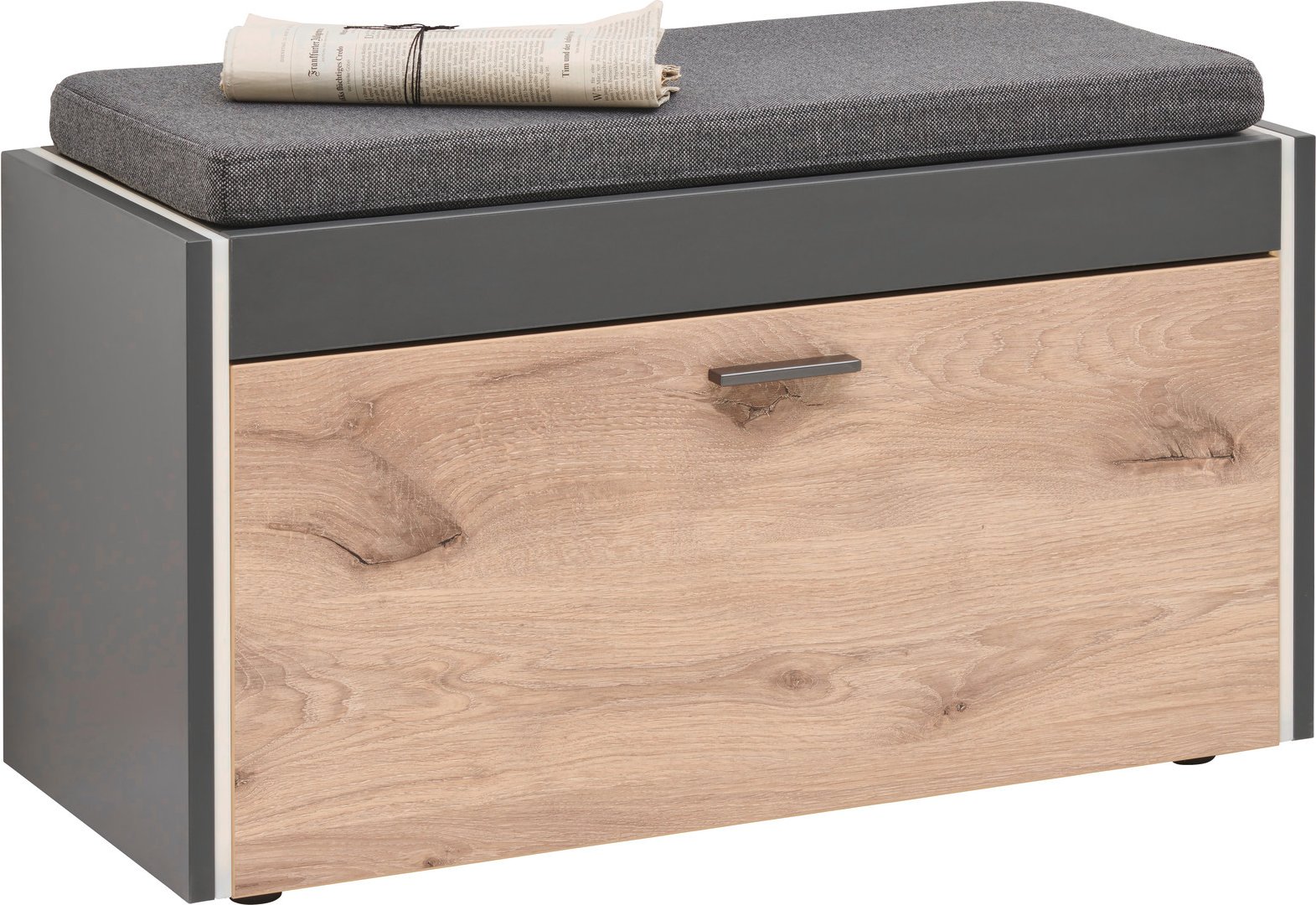 Voleo Garderobenbank LIGHT UP, Holznachbildung