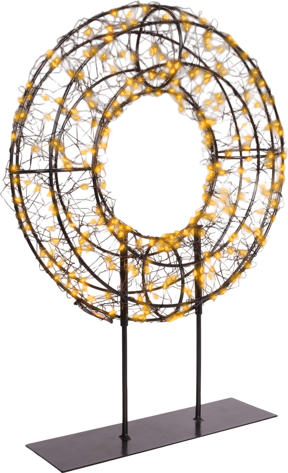Thumbnail - Lumineo Micro LED-Kranz auf Fuss X-MAS 38cm