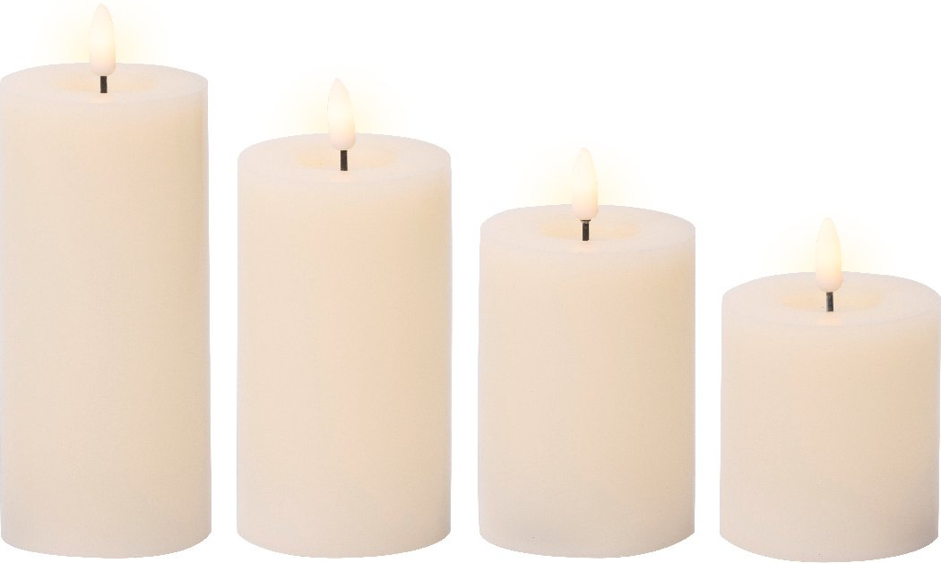 Lumineo LED-Wachskerzen 4-tlg.