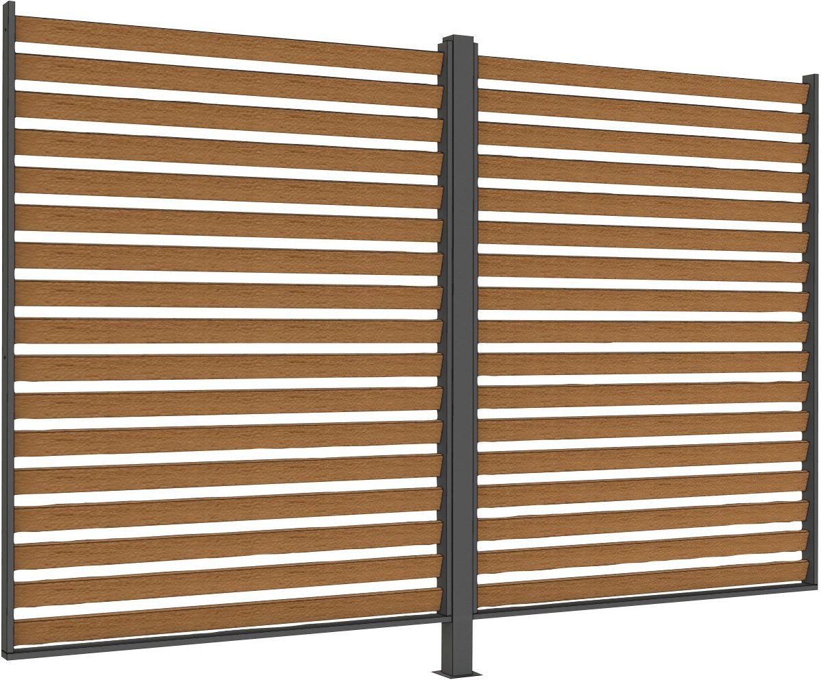 Siena Garden Sichtschutz Holzoptik SCHATTENMANUFAKTUR, Aluminium