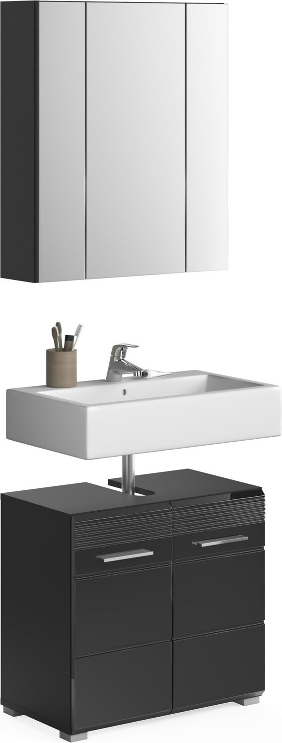 Thumbnail - MID.YOU Badkombination LINUS, Holznachbildung