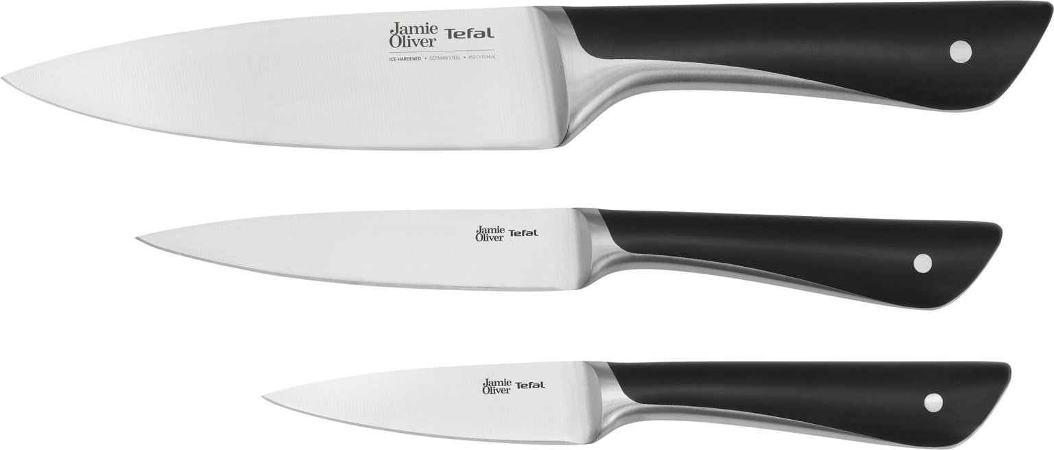 Tefal Jamie Oliver Messerset 3 tlg. JO, Edelstahl