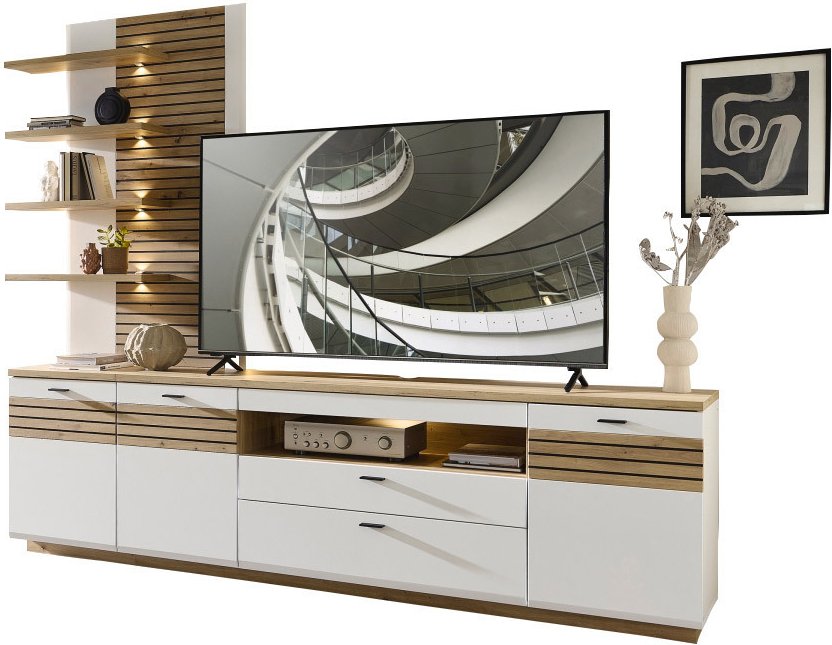 Zurbrüggen Wandkombination FRESNO, Holznachbildung