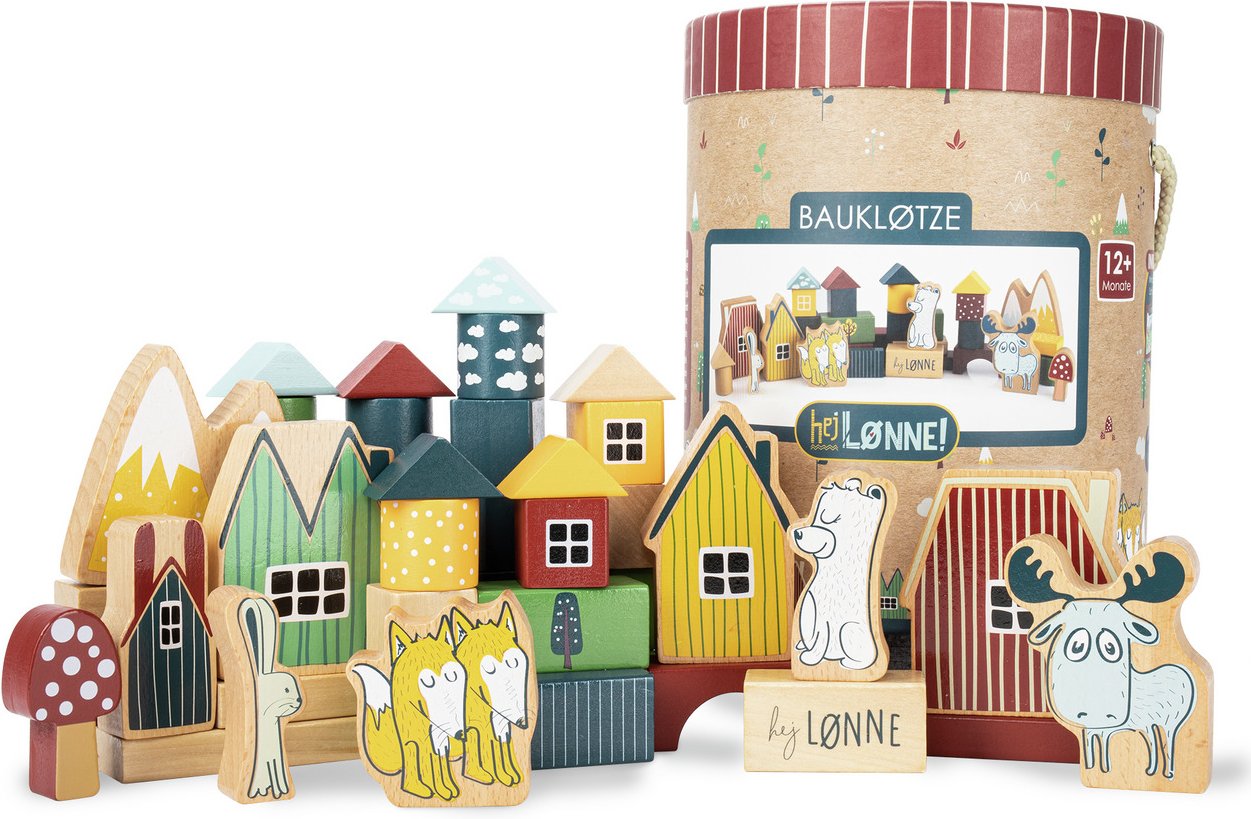 Hej Lonne Bauklötze 52tlg. HEJ LONNE, Holz