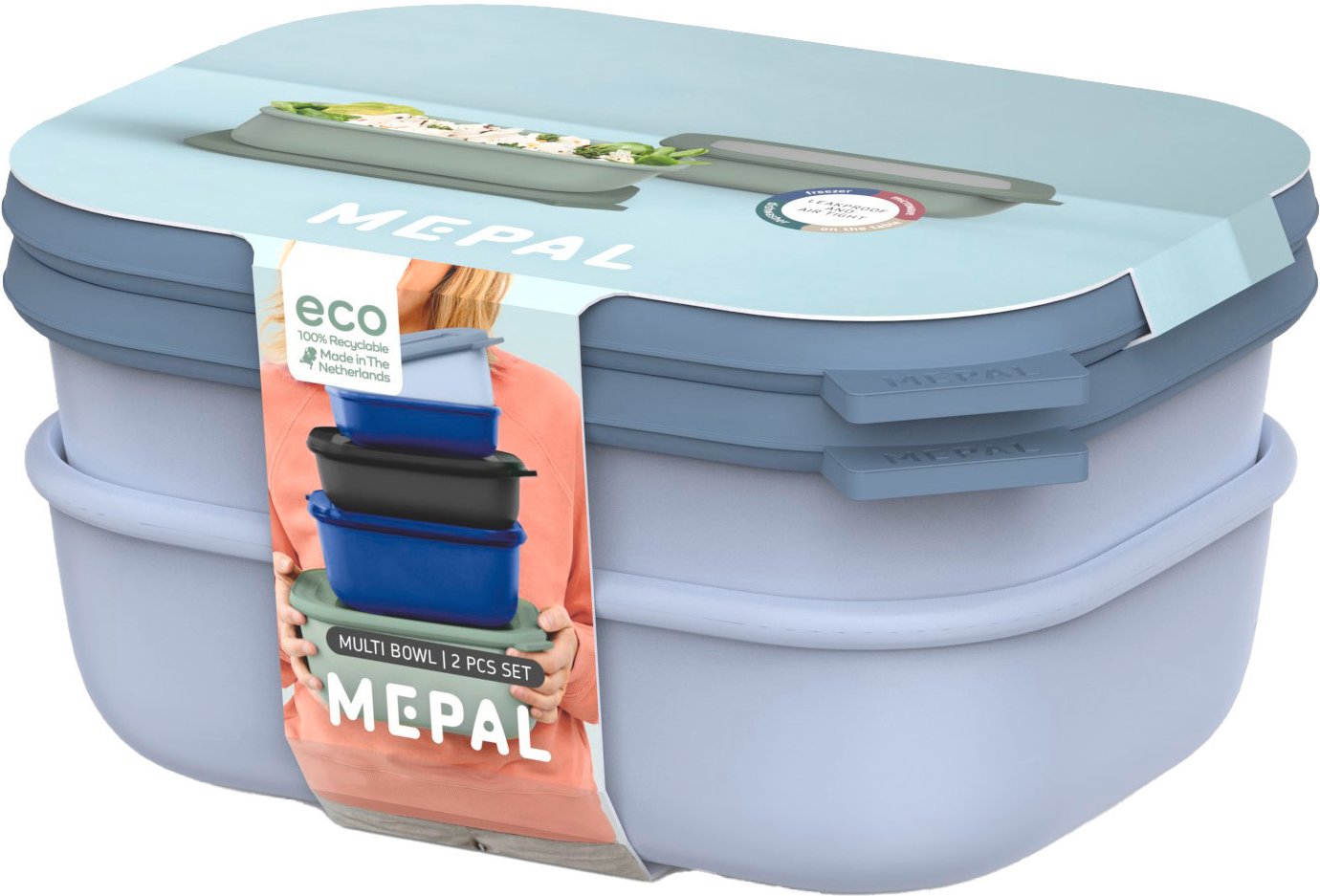 Mepal Frischhaltedosen 2-tlg. CIRQULA, Kunststoff