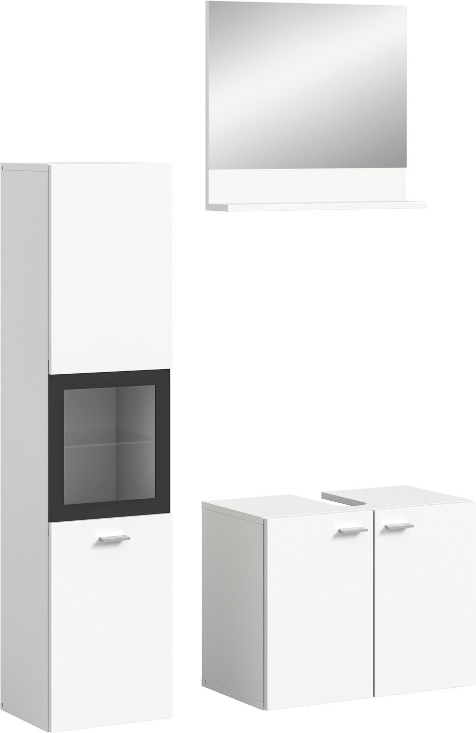 MID.YOU Badkombination BOSTON, Holznachbildung