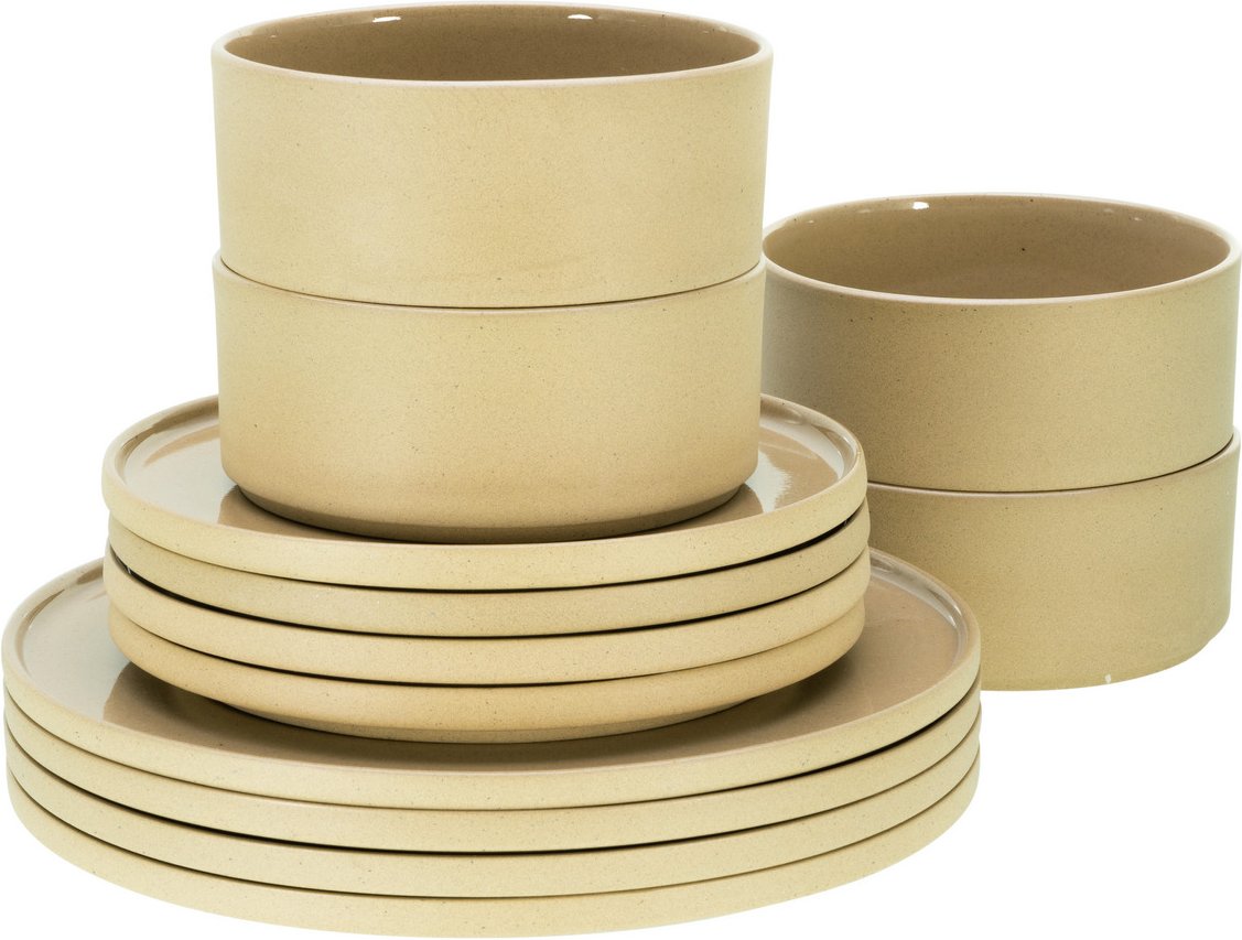 Creatable Tellerset 12-tlg. FUTURO, Steinzeug