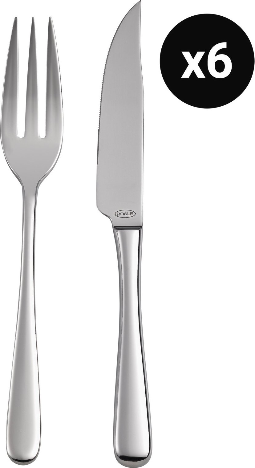 Rösle Steak-Besteck 12-tlg. PASSION, Edelstahl