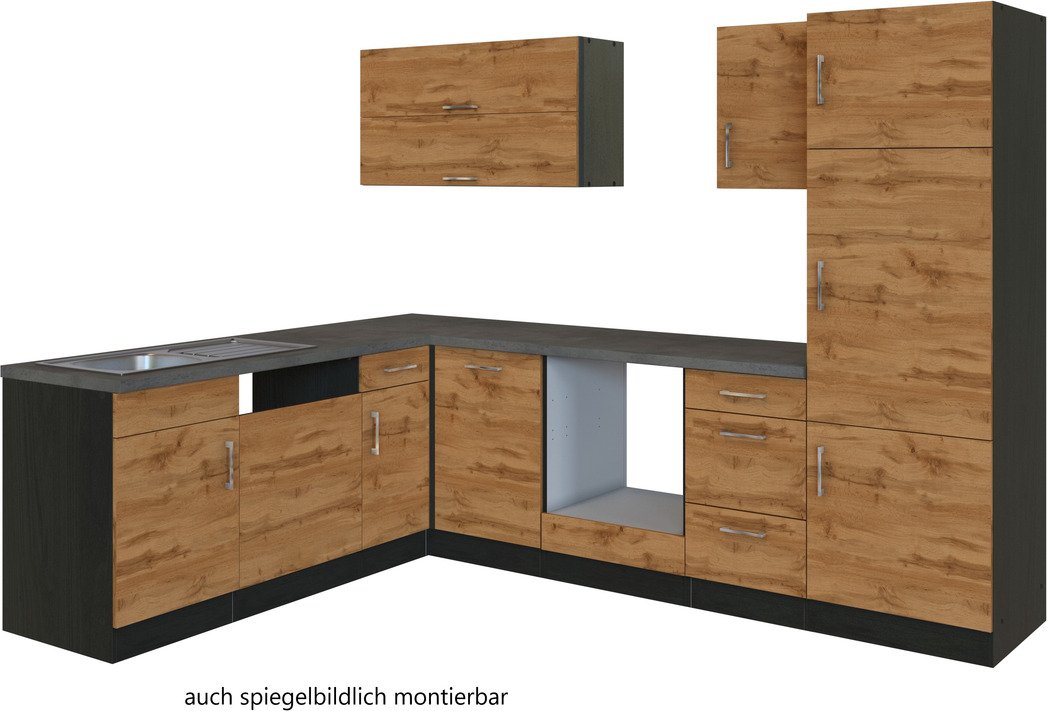 Thumbnail - Held Möbel Eck-Küchenzeile SORRENTO, Holznachbildung