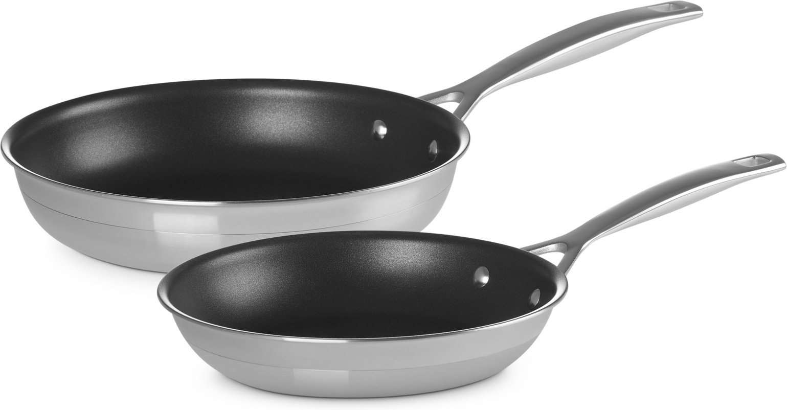 LE CREUSET Pfannenset 2-tlg. 3-PLY, Edelstahl