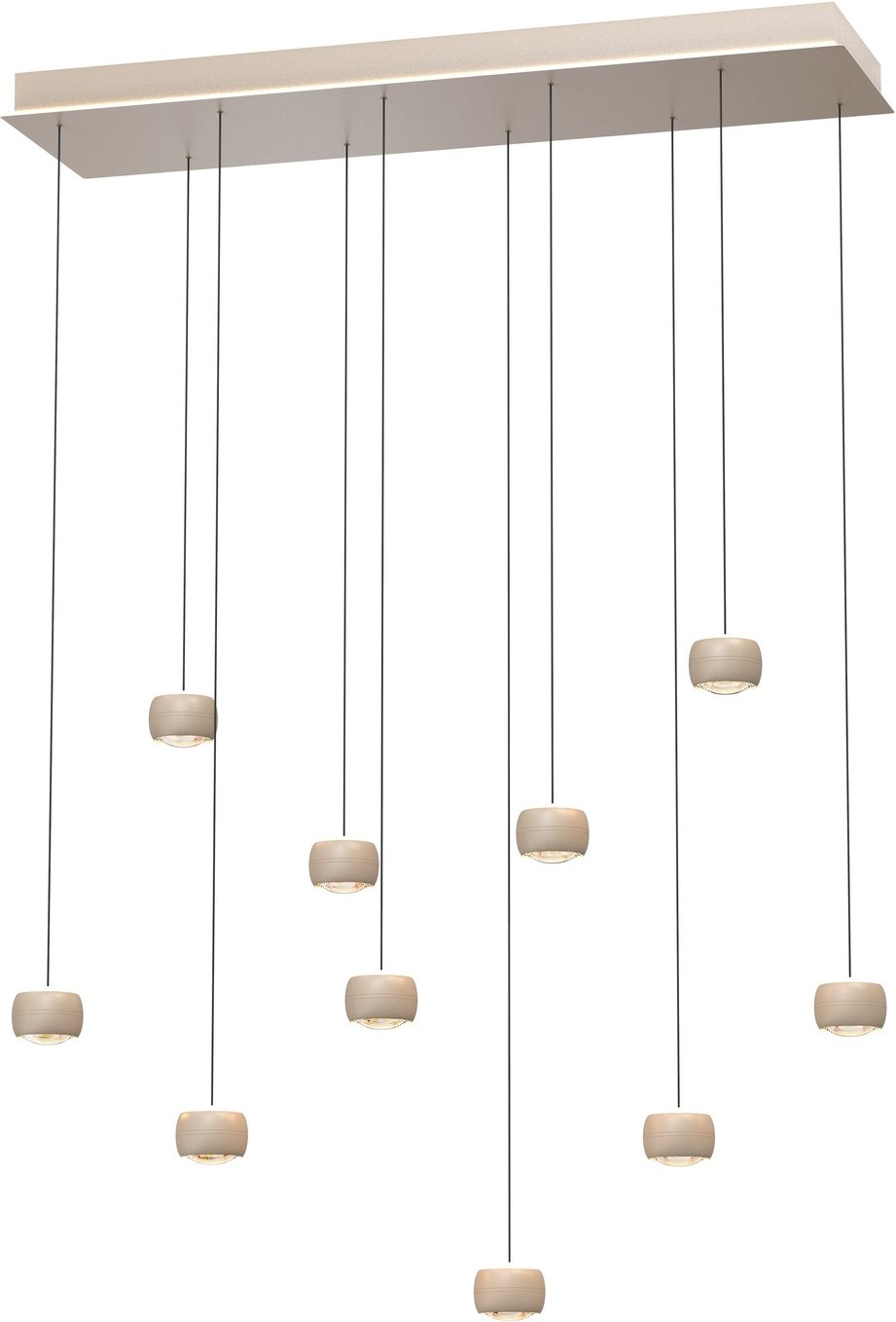 Geeti LED-Pendelleuchte QUIBERON, Aluminium