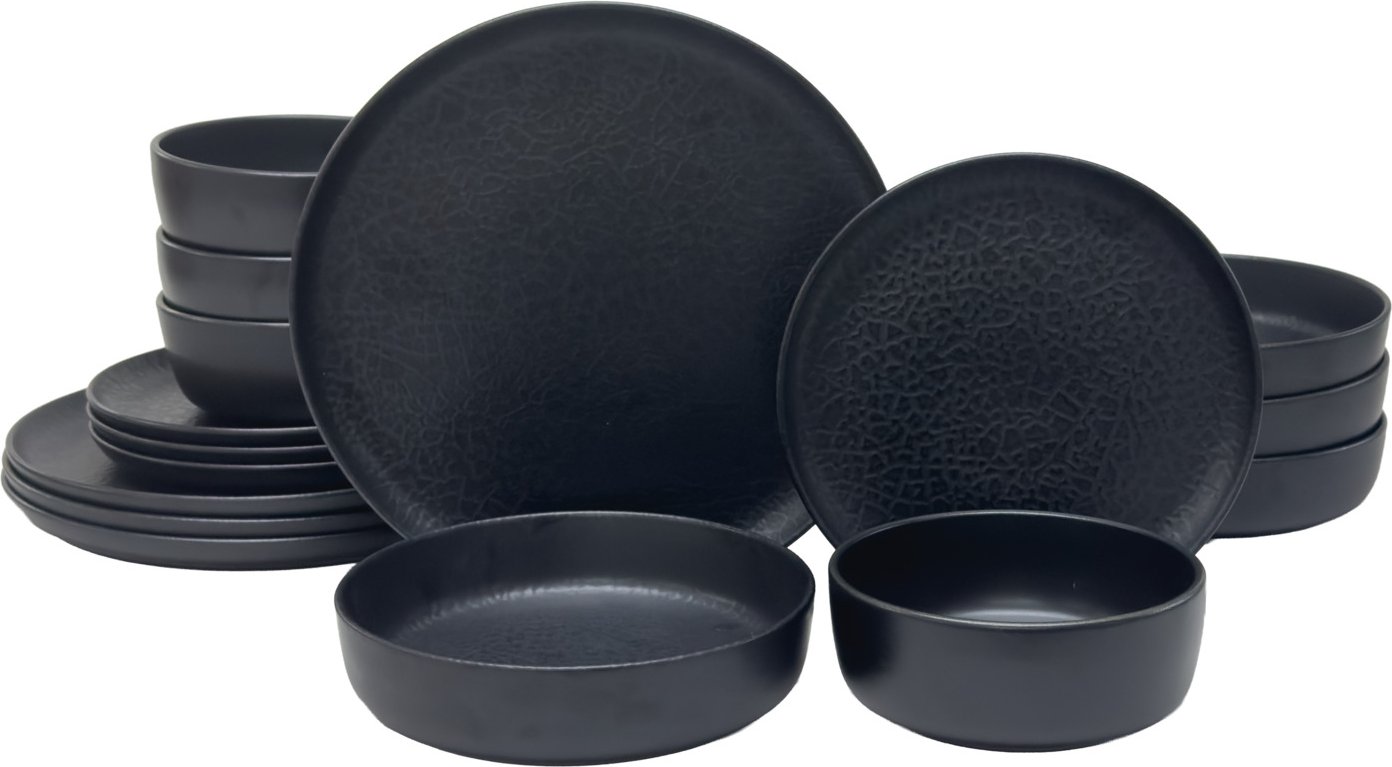 Thumbnail - Novel Kombiservice 16-tlg. Mika Black, Porzellan