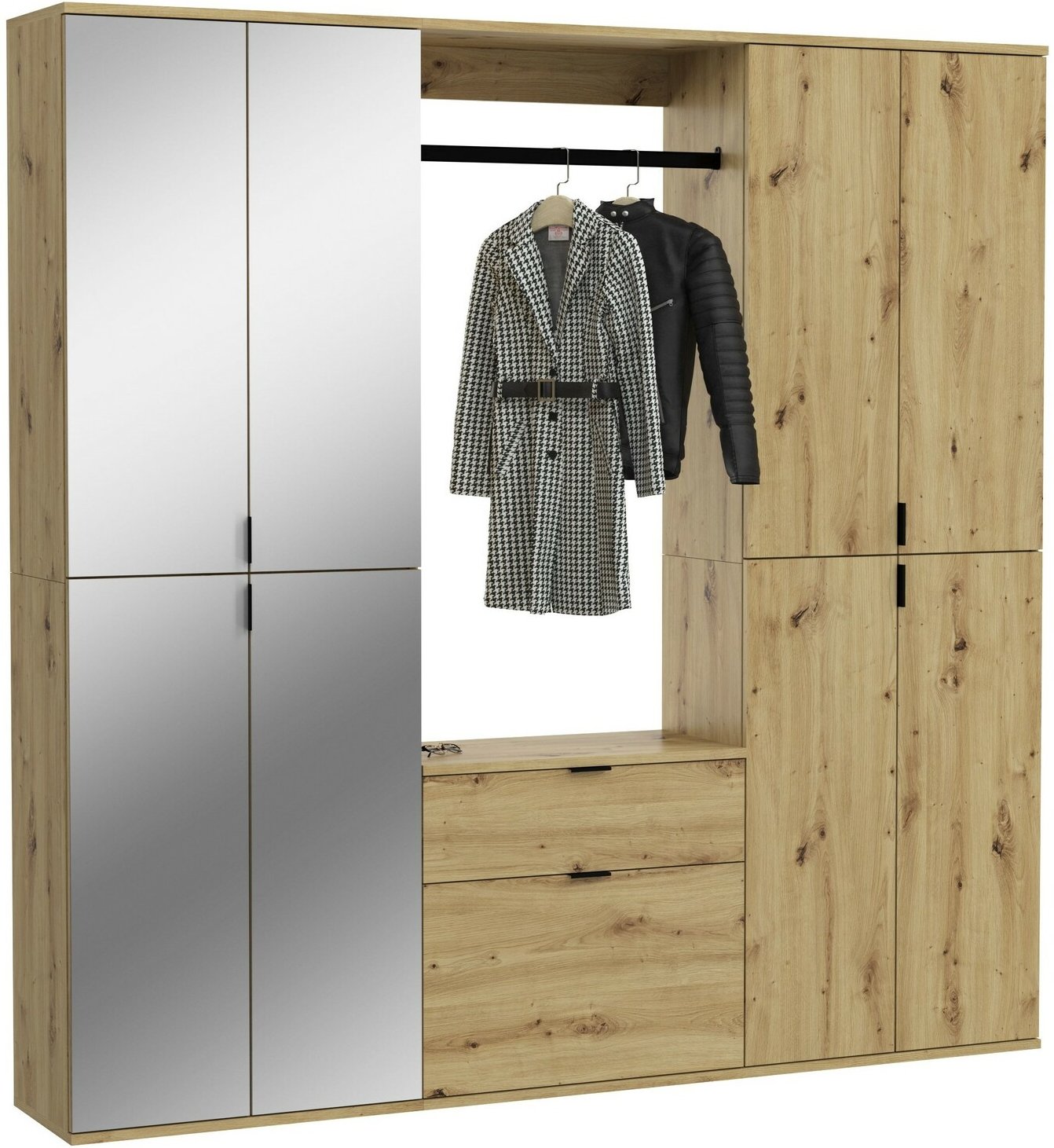 MID.YOU Garderobenkombination PROJEKT X, Holznachbildung