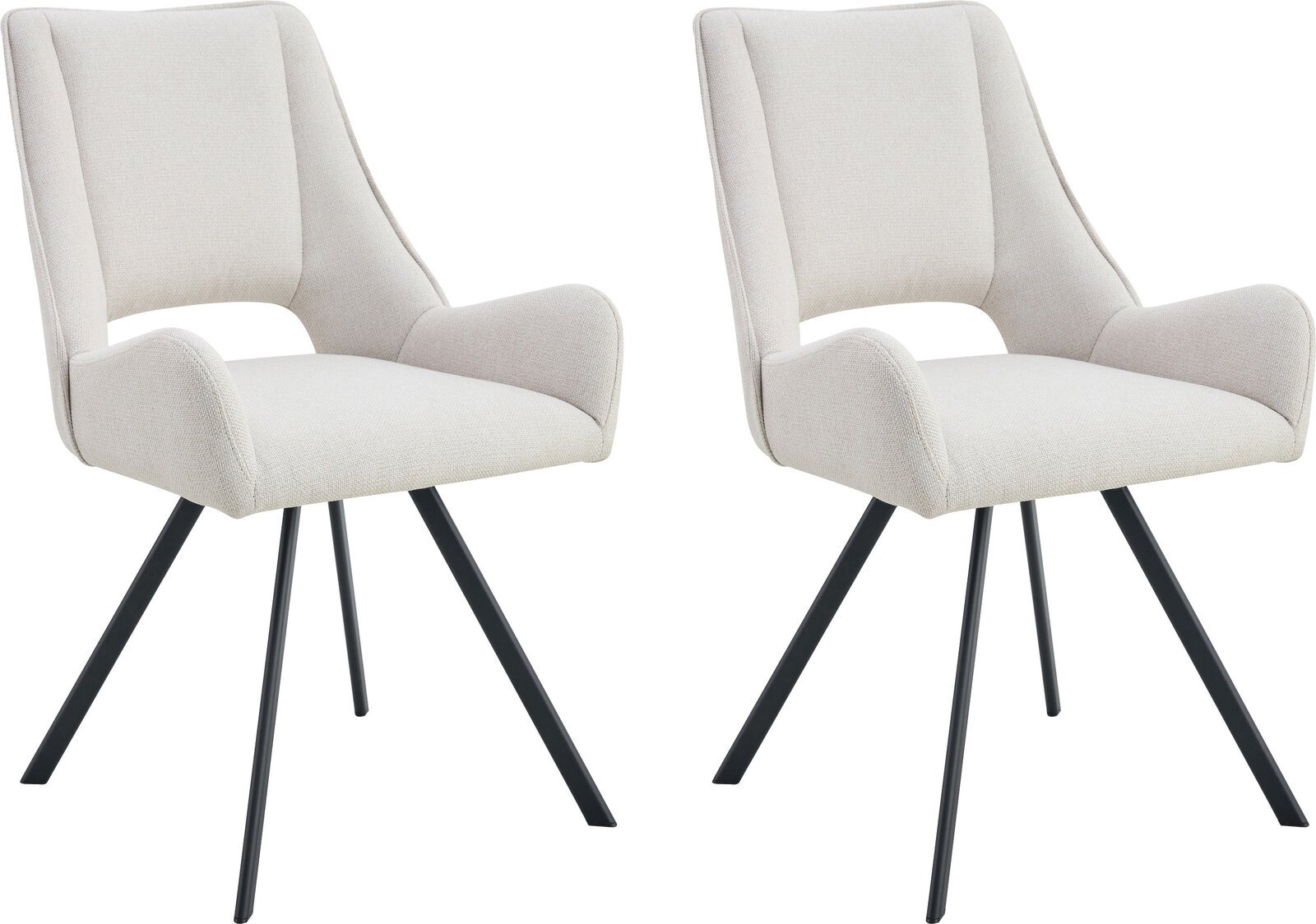 MID.YOU Stuhl 2er-Set HELEN, Polyester