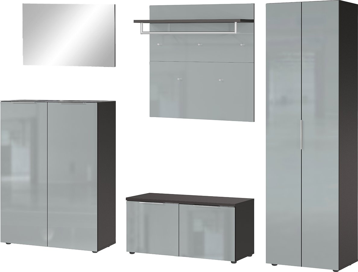 MID.YOU Garderoben-Set GENOVA, Holznachbildung