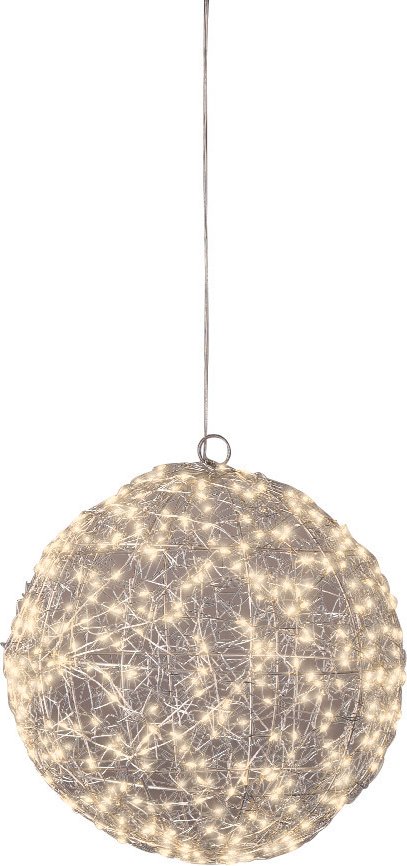 Lumineo LED-Kugel 28cm mit 400 LEDs, Metall