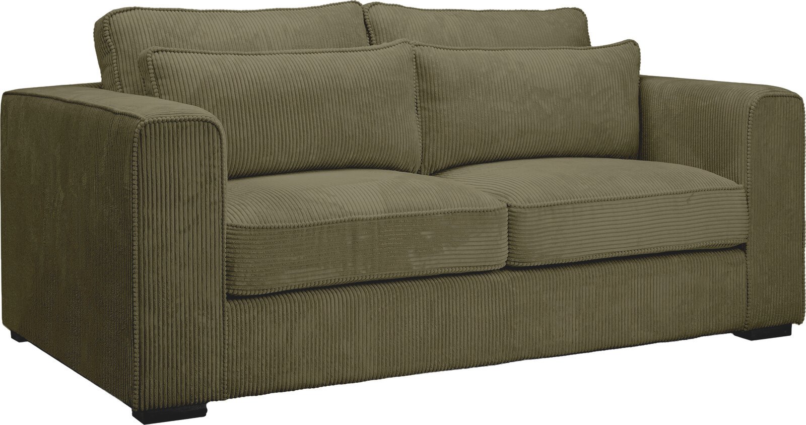 MID.YOU Sofa 2,5 Sitzer ALMERA, khaki, Cord
