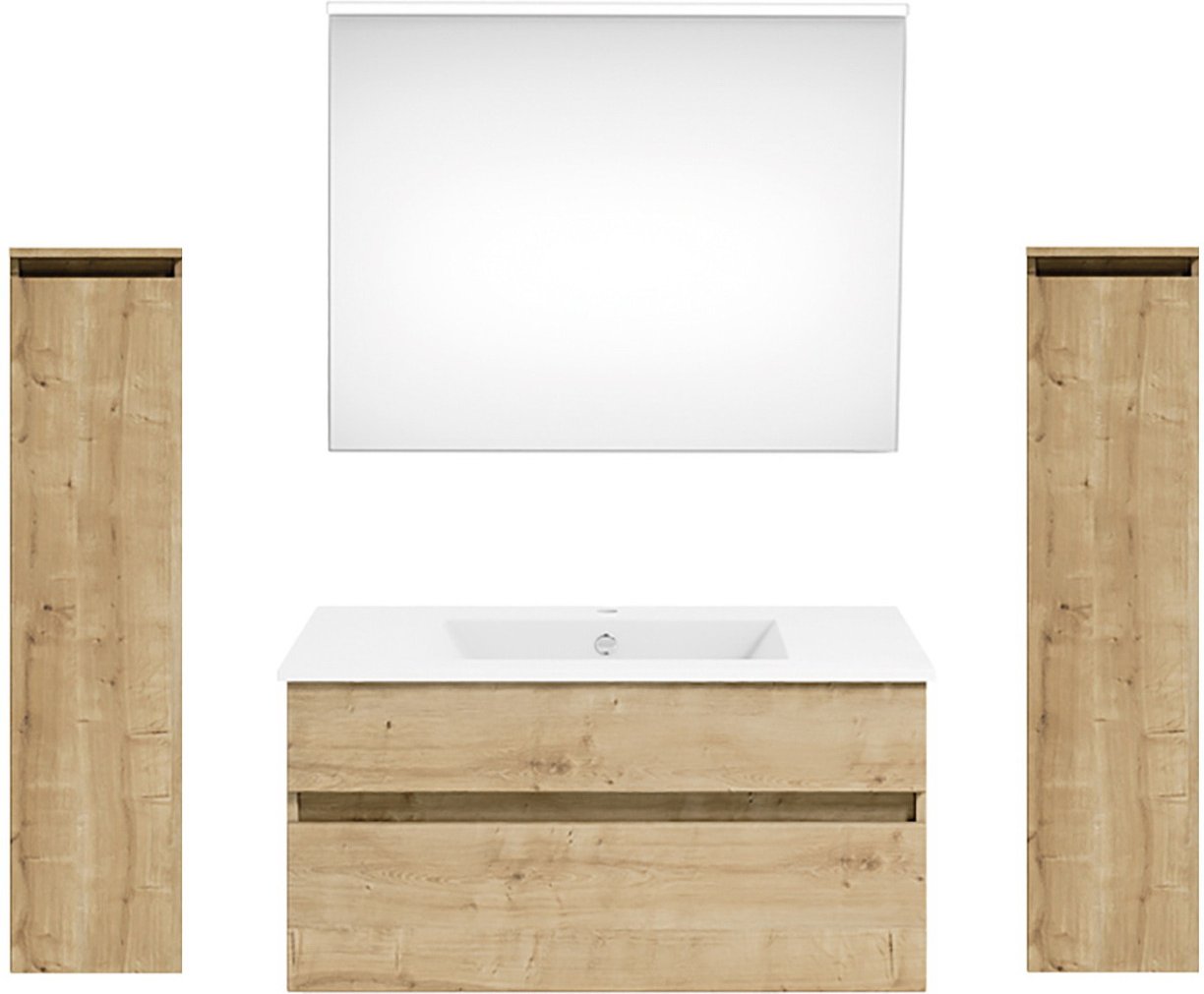 Puris Badkombination GET2YOU 21, Holznachbildung