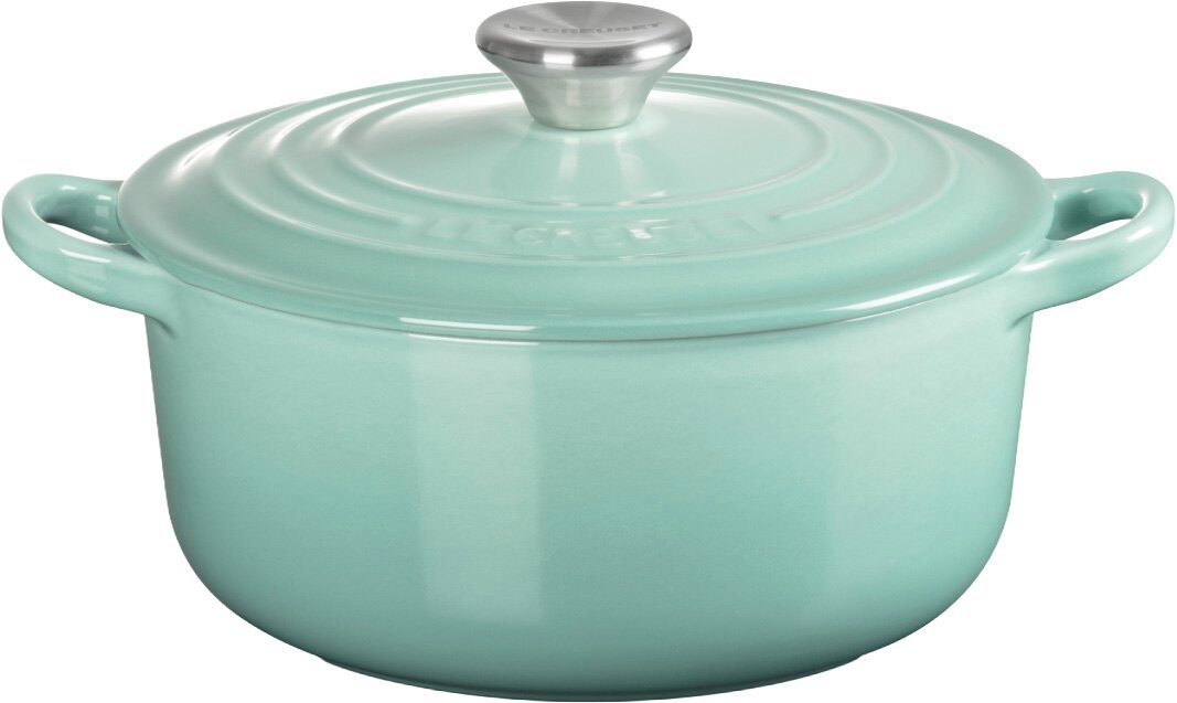 LE CREUSET Bräter 20cm rund SAGE, grün-grau, Gusseisen