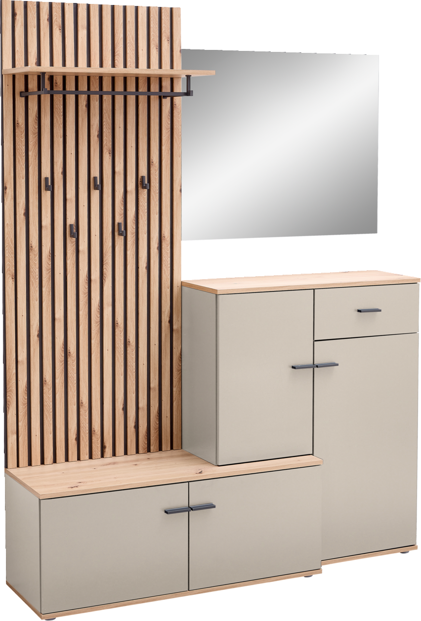 XORA Kompaktgarderobe FYNN, Holznachbildung