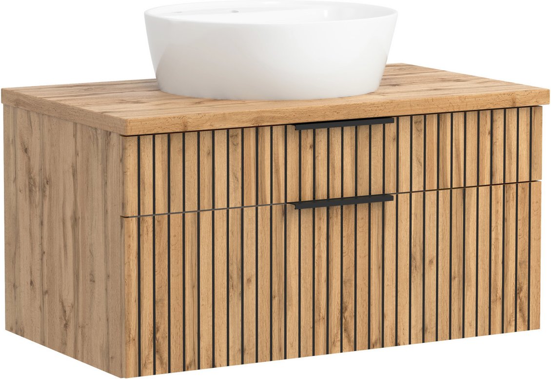 XORA Waschtisch-Set 80 cm LIVERPOOL, Holznachbildung