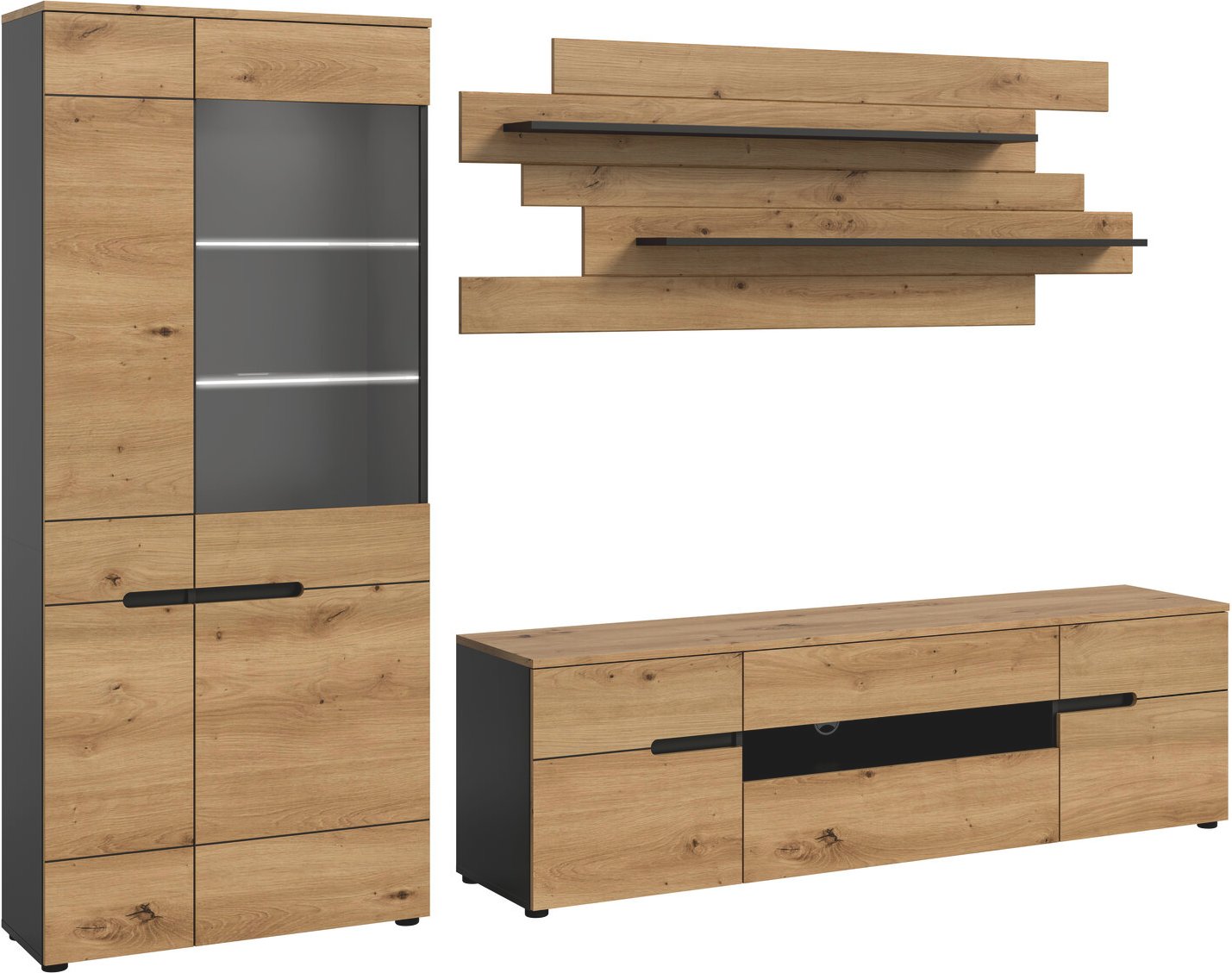 MID.YOU Wohnkombination CANU, Holznachbildung