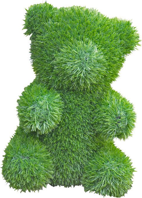 Kögler Gras-Figur Deko Bär ANIPLANTS, Polyester