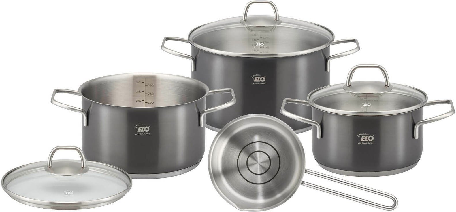 Elo Topfset 4-tlg. TWICE SELECT, Edelstahl