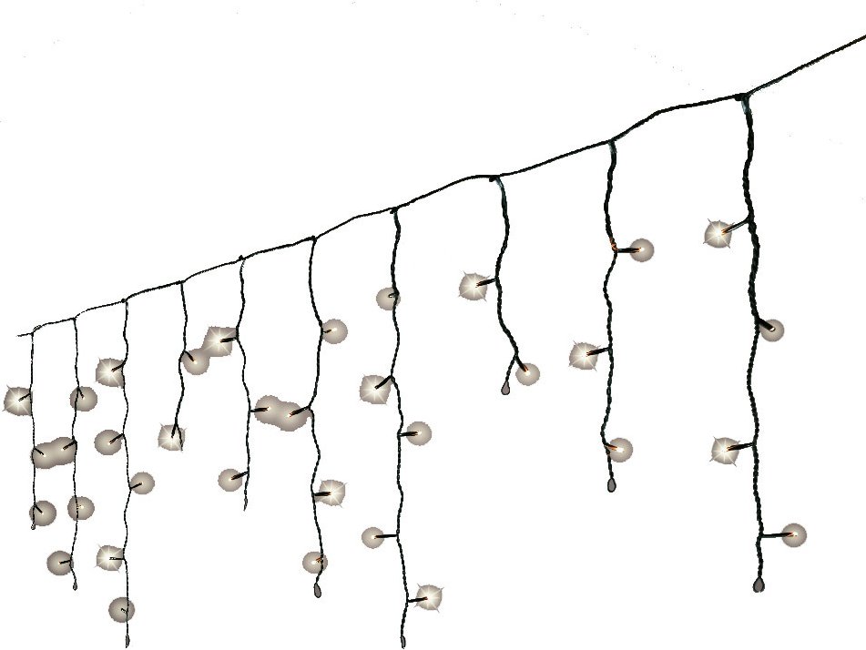 Lumineo LED-Dachrinnen-Lichterkette 11m mit 259 LED`s, Kunststoff