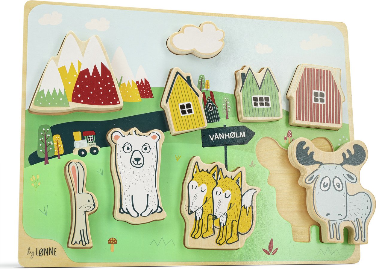 Hej Lonne Steckpuzzle HEJ LONNE, Holz