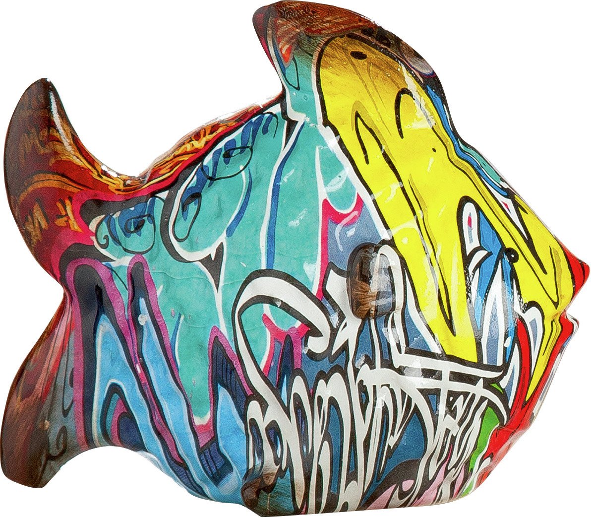 Casablanca Figur "Poly Fisch Street ArT", Kunstharz