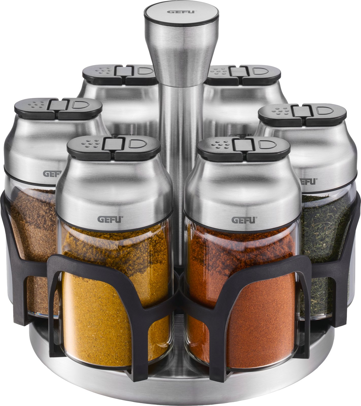 GEFU Gewürzkarussell 7-tlg. KIPPO, Glas