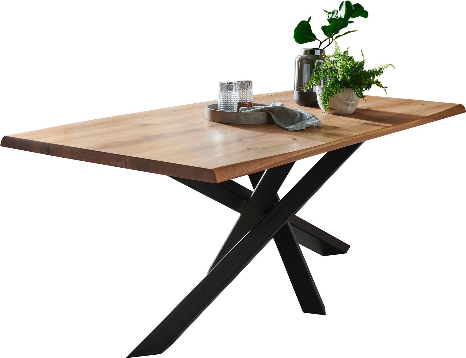 Linea Natura Esstisch 180x100 MATCH, Massivholz