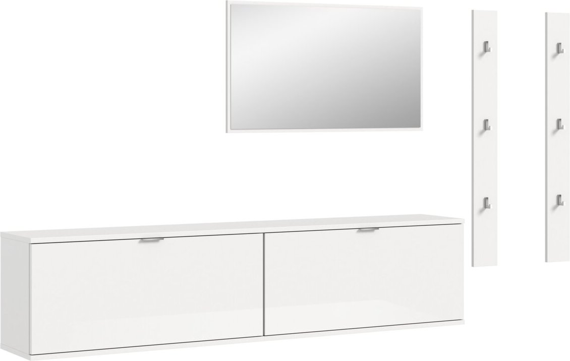 MID.YOU Garderobenkombination PROJEKT X, weiß hochglanz,...