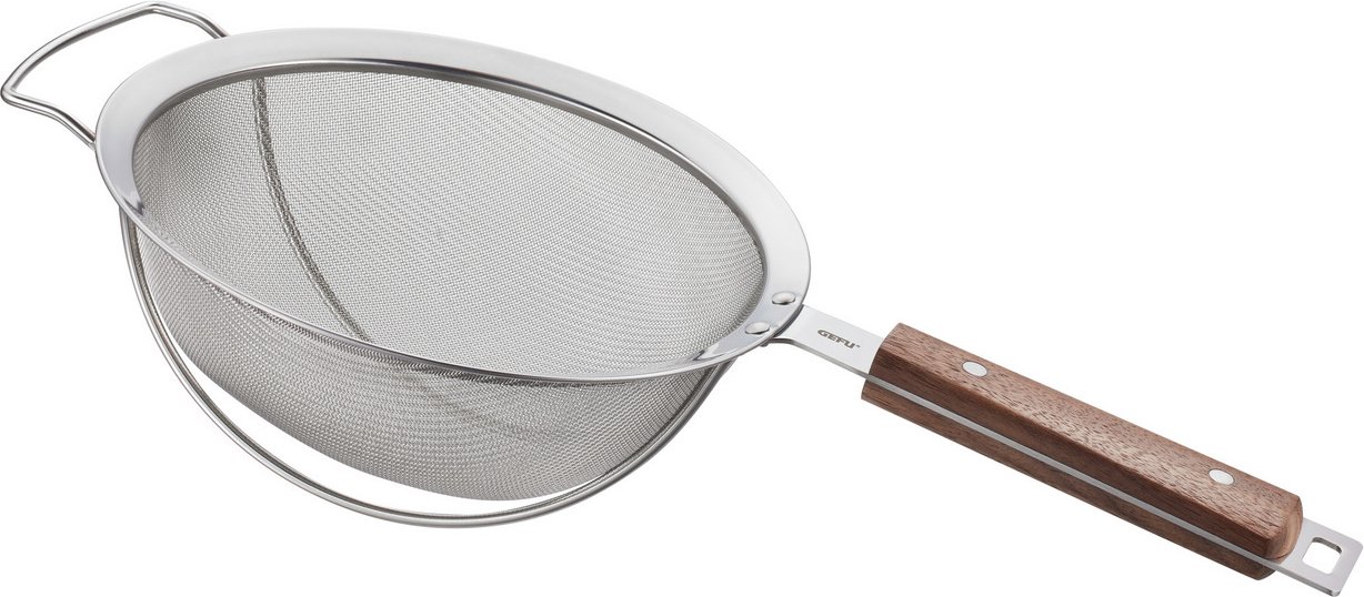 GEFU Sieb mit Holzgriff PASSO, Edelstahl