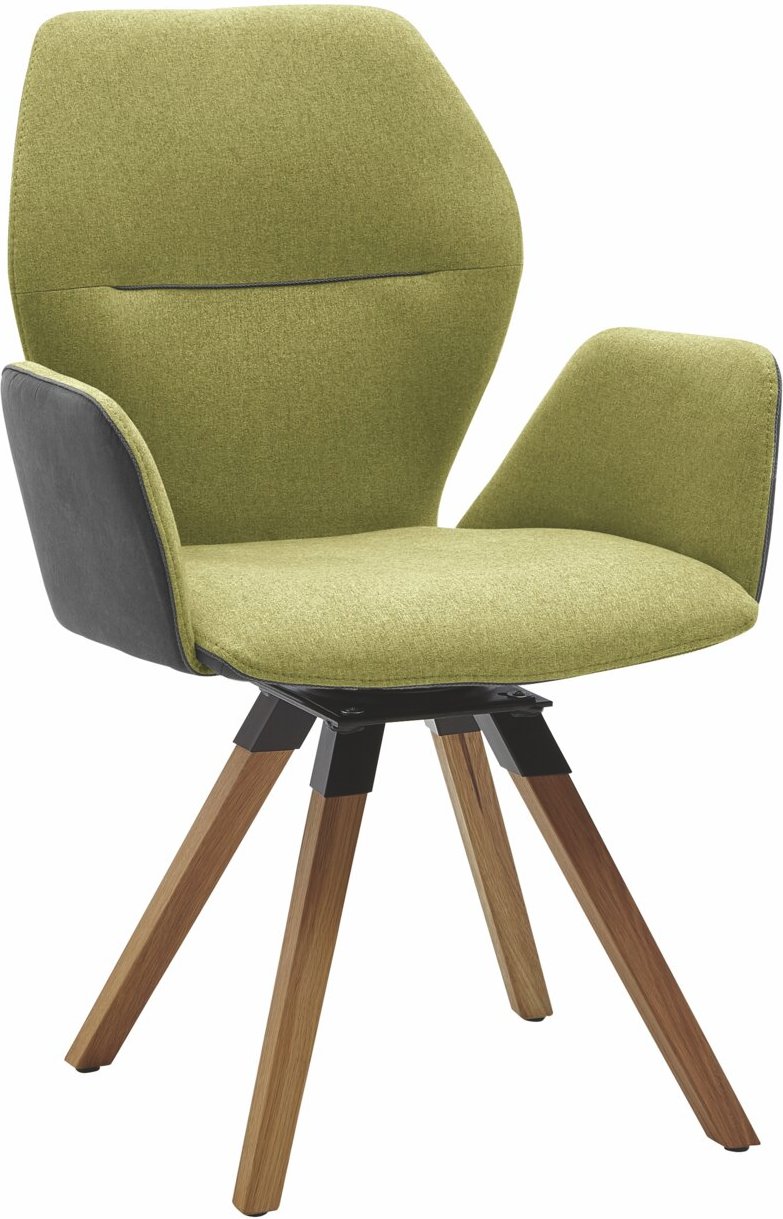 Valnatura Armlehnenstuhl PIANO, grün, Microfaser