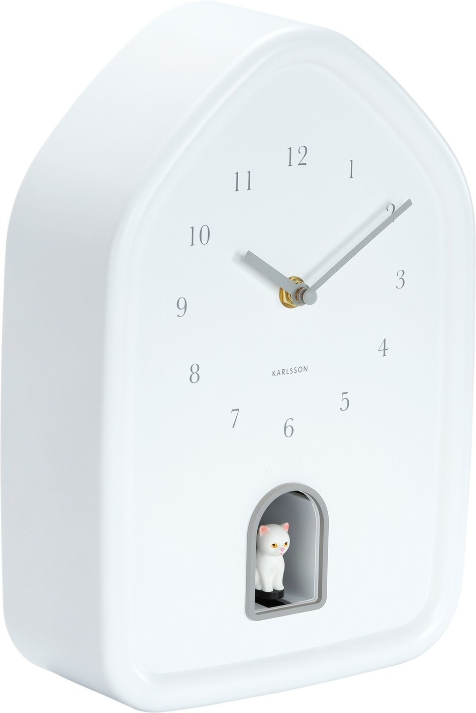 KARLSSON Wanduhr MODERN KITTY, Kunststoff