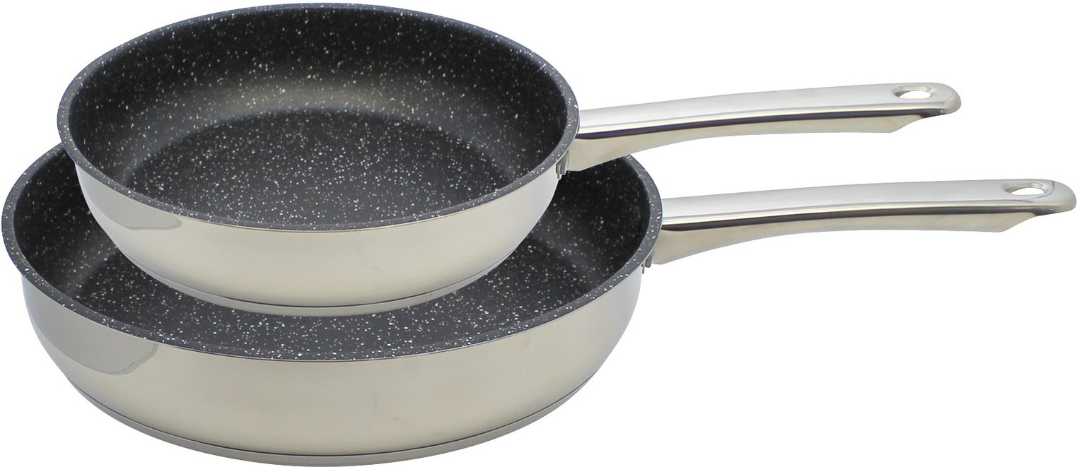 Elo Basic Pfannenset 2-tlg. MARMORIT, Edelstahl