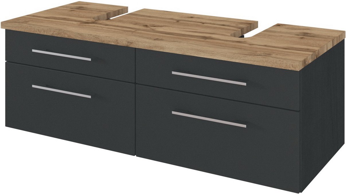 XORA Waschbeckenunterschrank DAVOS, Holznachbildung