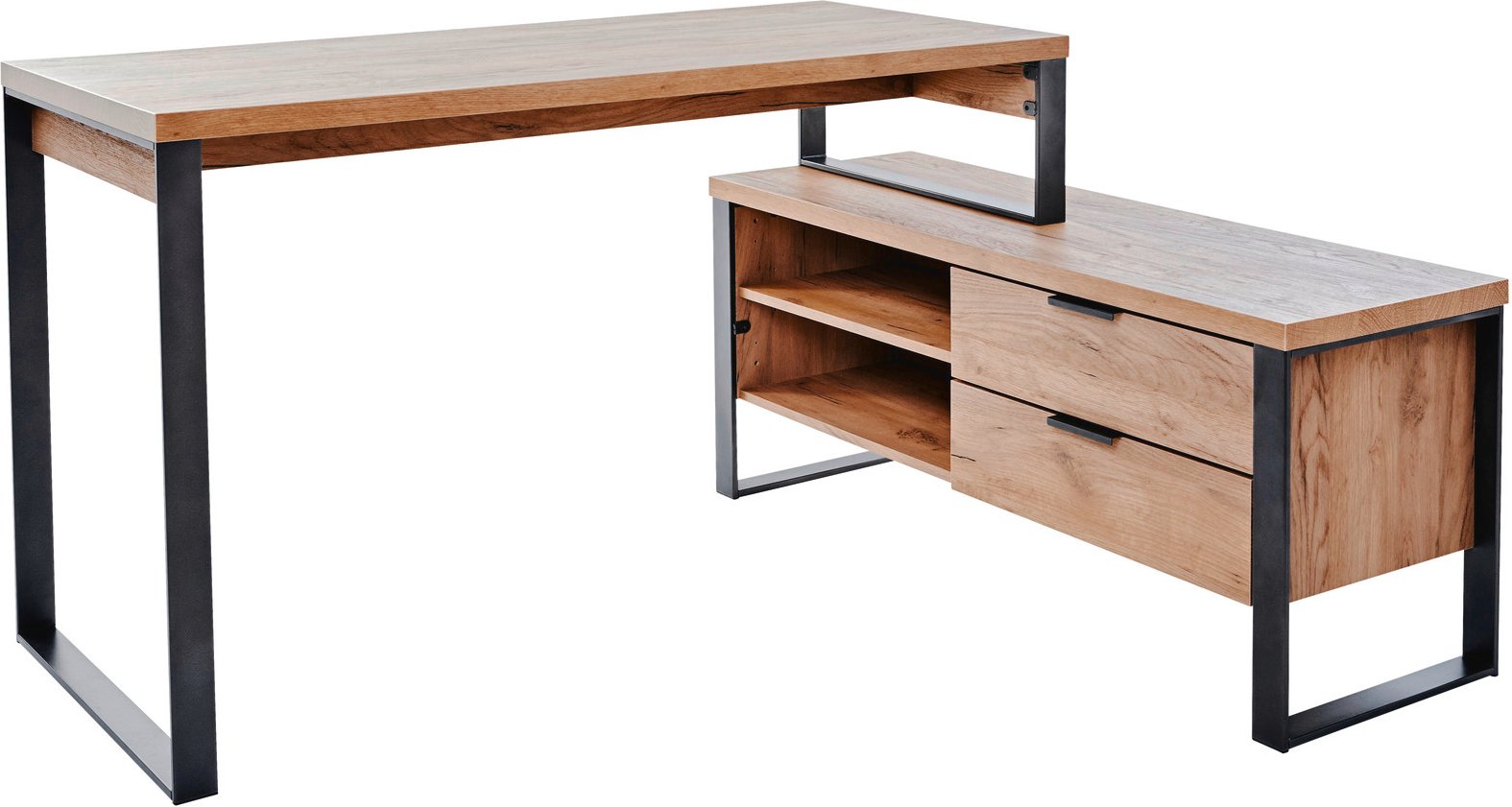 Landscape Eck-Schreibtisch FRAME, Holznachbildung