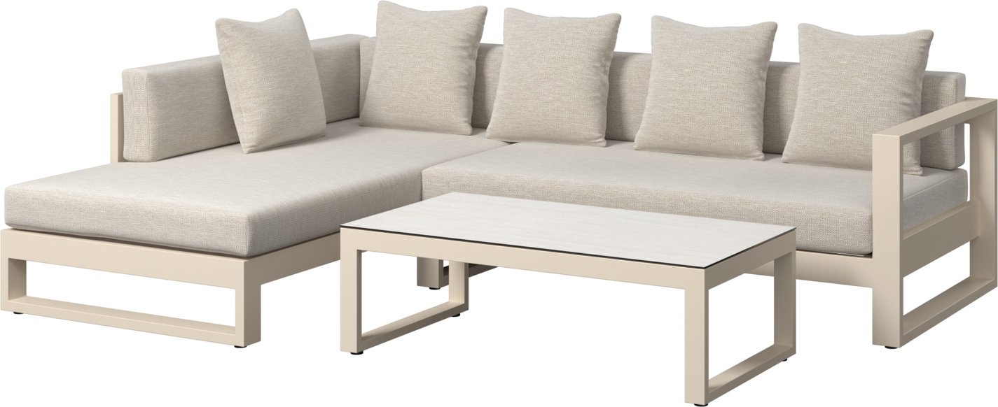 Amatio Lounge-Set (links) WILLIS, Aluminium