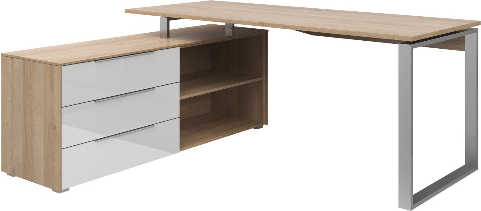 Thumbnail - Voleo Eckschreibtisch NEVADA, Holznachbildung