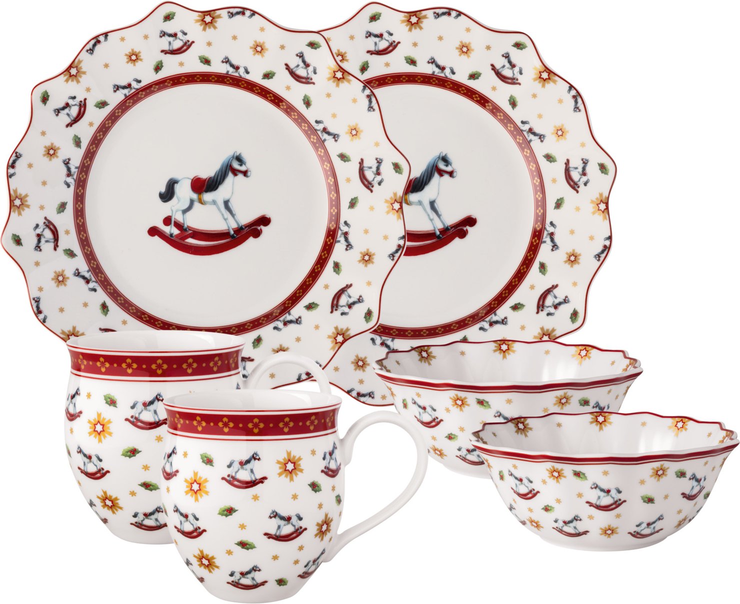 Villeroy & Boch Frühstücksset 6-tlg. SCHAUKELPFERD, Porzellan