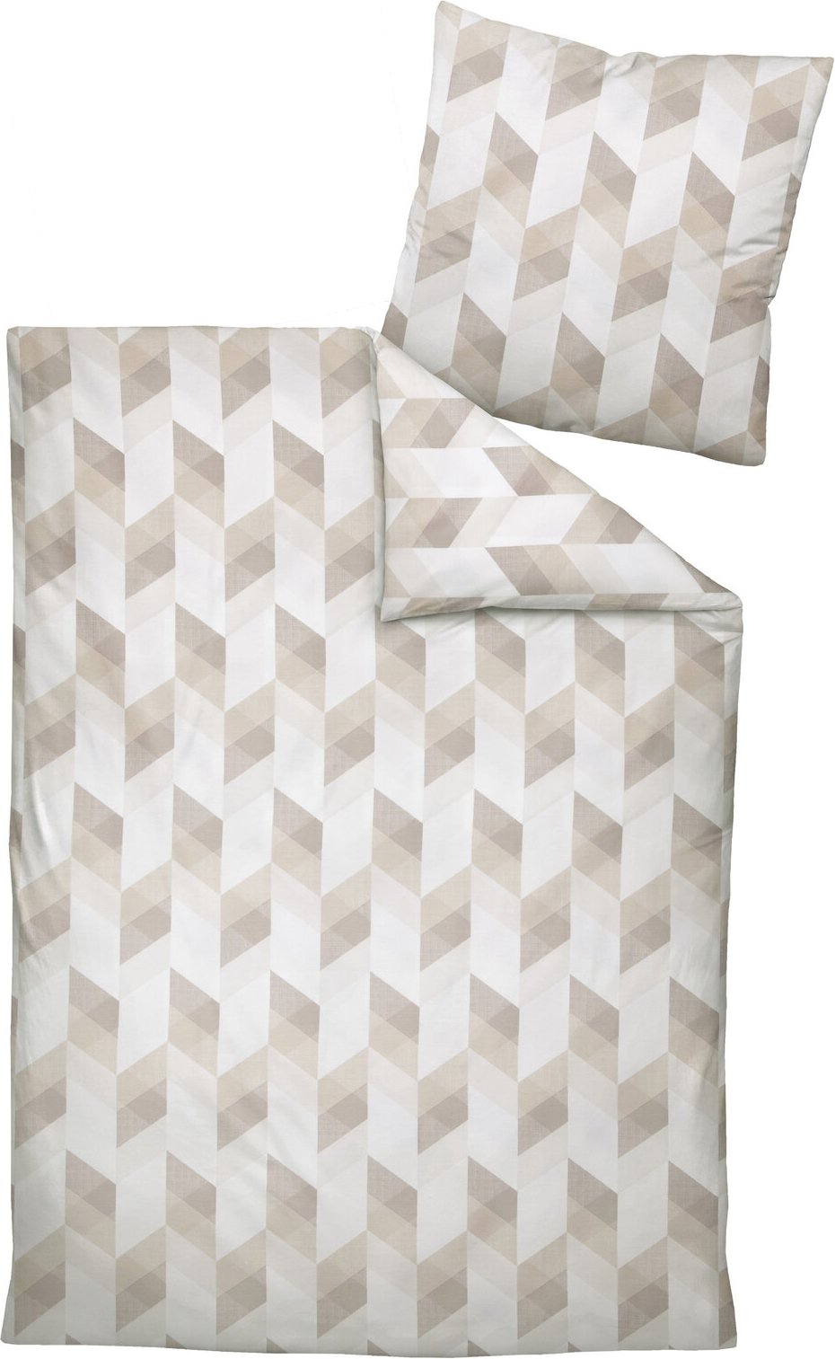 Janine Bettwäsche 135x200cm PALERMO, natur, Baumwolle