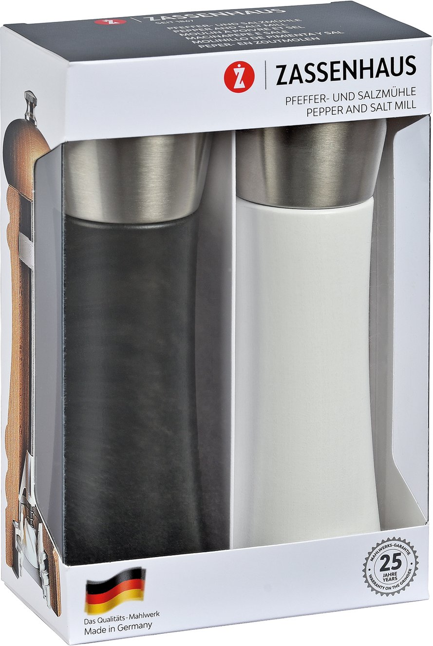 Zassenhaus Pfeffer/Salzmühlen-Set AUGSBURG, Holz