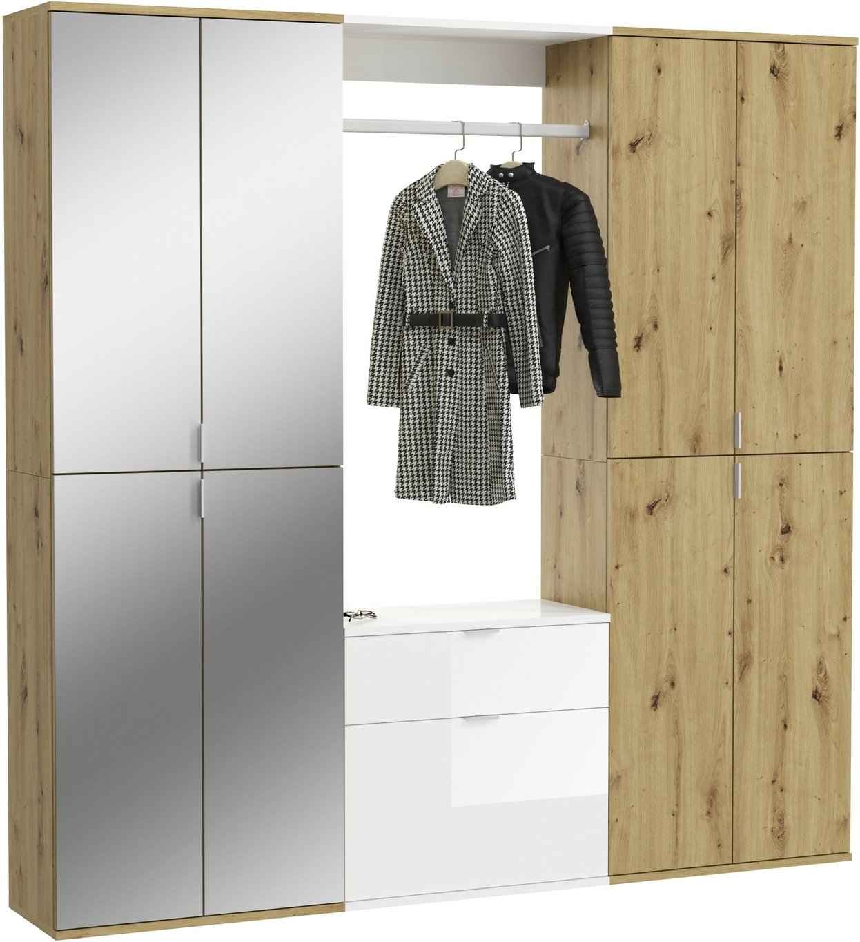 MID.YOU Garderobenkombination PROJEKT X, Holznachbildung